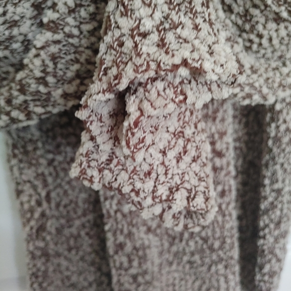 Simply Noelle Brown & Tan Soft Chunky Knit Popcorn Sweater Size L/XL - Picture 12 of 13